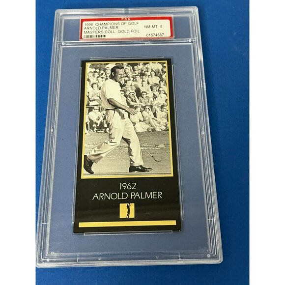 1998 Champions of Golf Masters Collection Arnold Palmer 1962 NM Mint PSA8 Card
